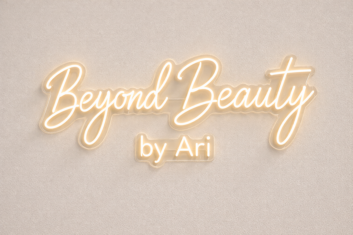 Beyond Beauty by Ari — 100 cm LED Neon Sign (design 8f66d24f5426b85ca7d180ab; 31daef939d84)
