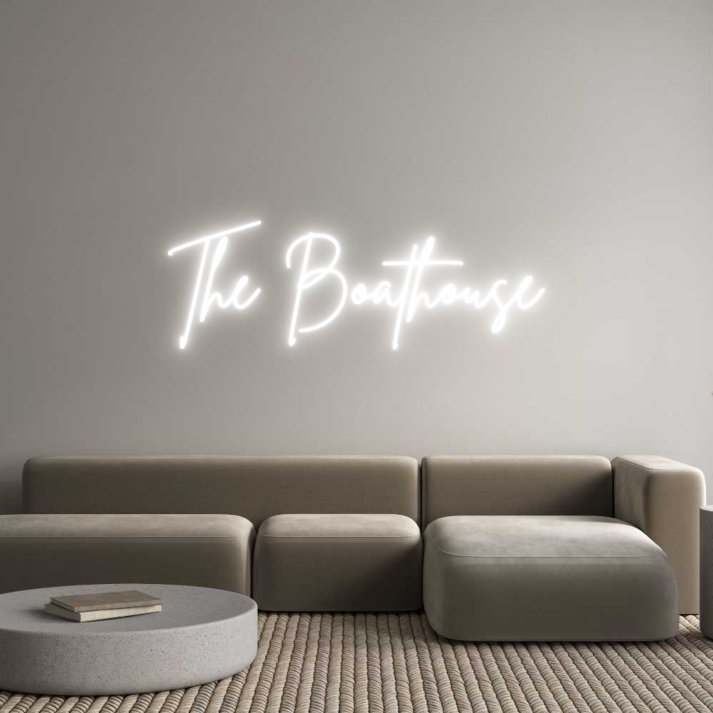 Custom Neon Sign Online Editor The Boathouse
