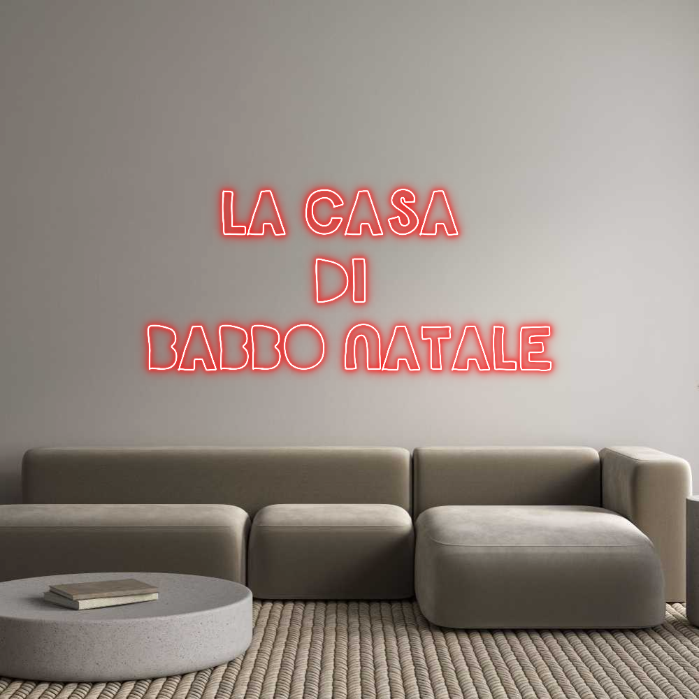 Custom Neon Sign Online Editor LA CASA 
DI ...