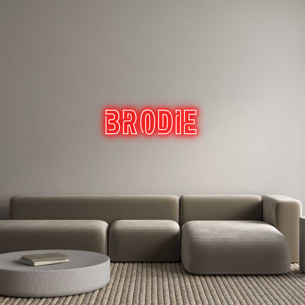 Custom Neon Sign Online Editor Brodie