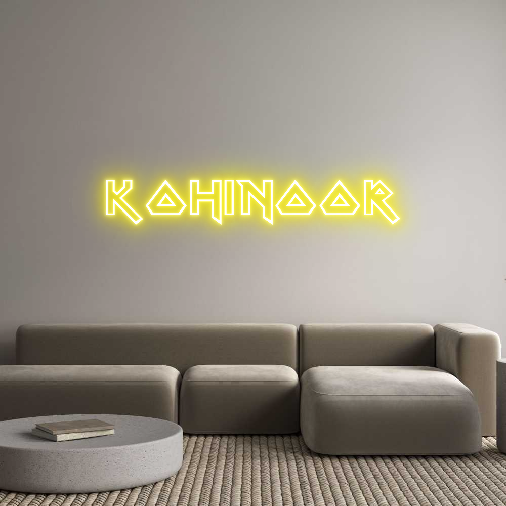 Custom Neon Sign Online Editor KOHINOOR