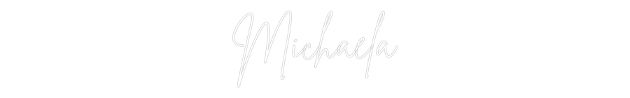 Custom Neon Sign Online Editor Michaela