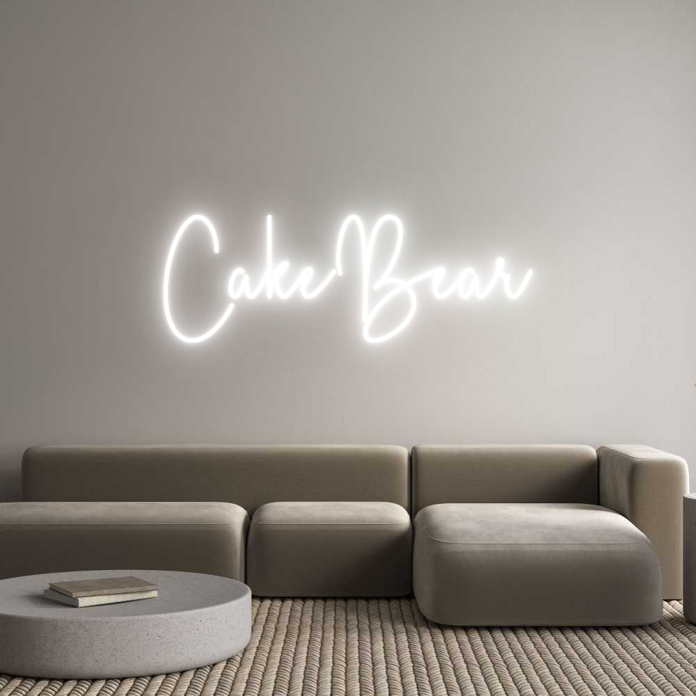 Custom Neon Sign Online Editor CakeBear