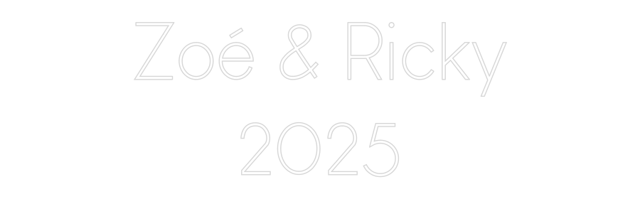 Custom Neon Sign Online Editor Zoé & Ricky
...