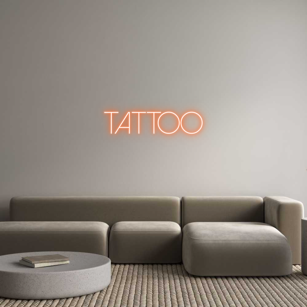 Custom Neon Sign Online Editor Tattoo