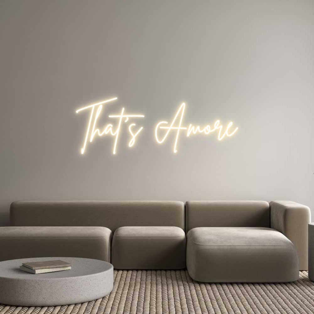 Custom Neon Sign Online Editor That's Amore