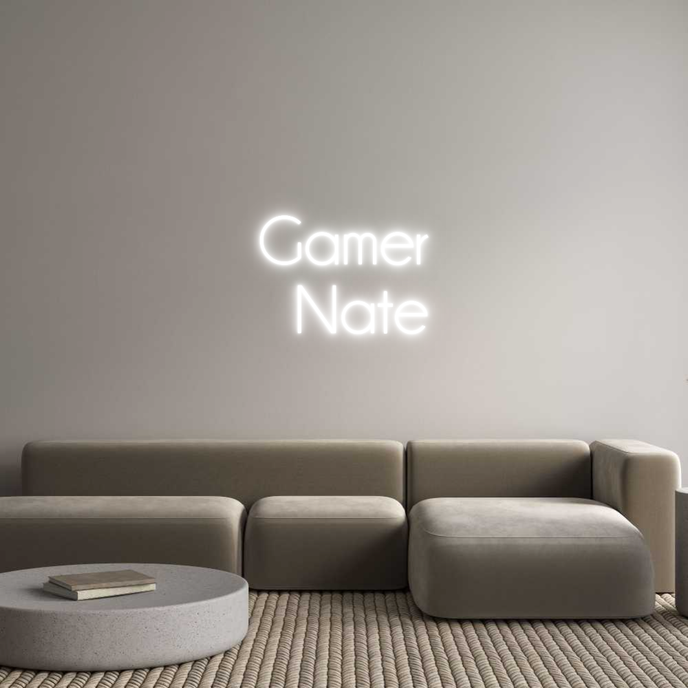 Custom Neon Sign Online Editor Gamer
  Nate
