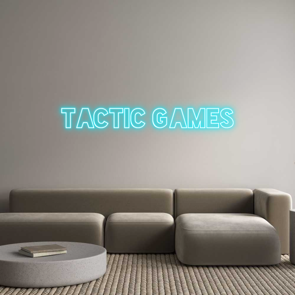 Custom Back Lit Neon Sign Online Editor Tactic Games