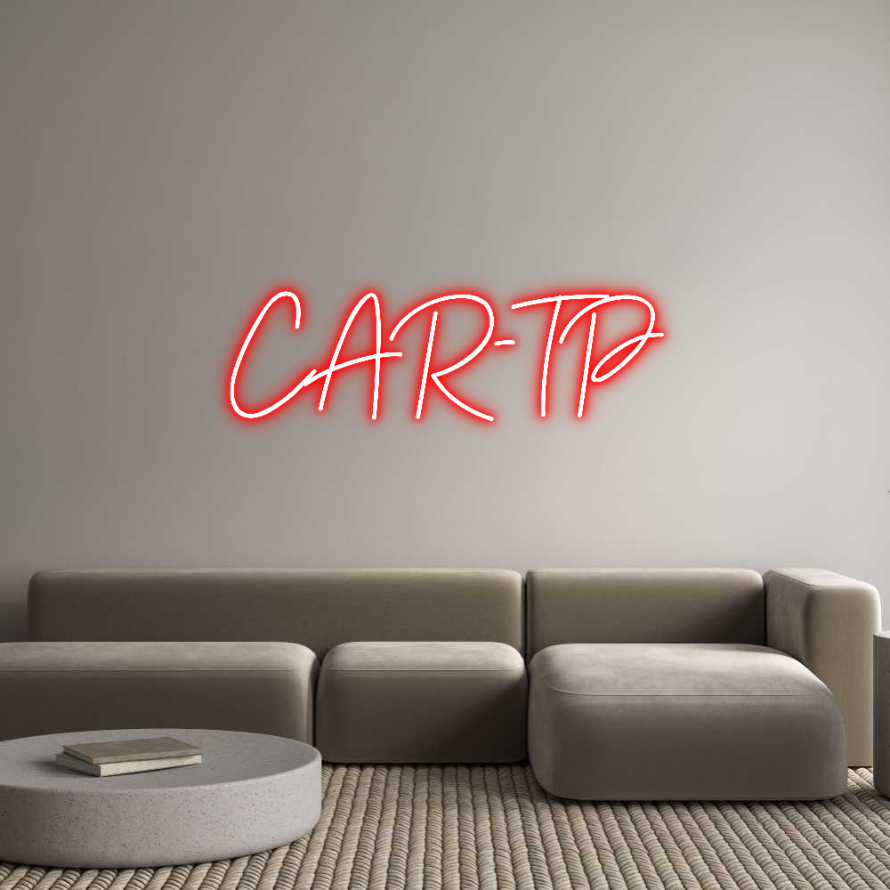 Custom Neon Sign Online Editor CAR-TP