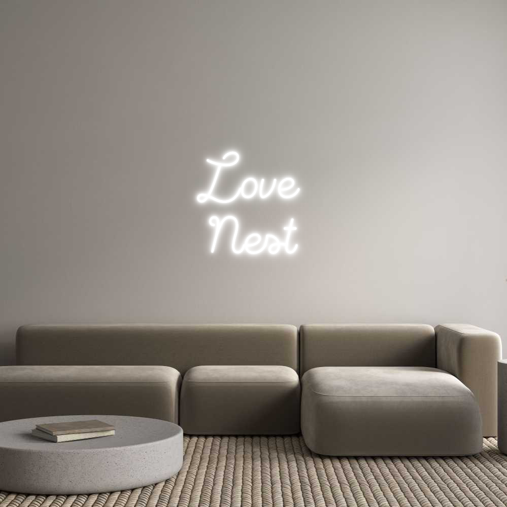 Custom Neon Sign Online Editor Love 
Nest