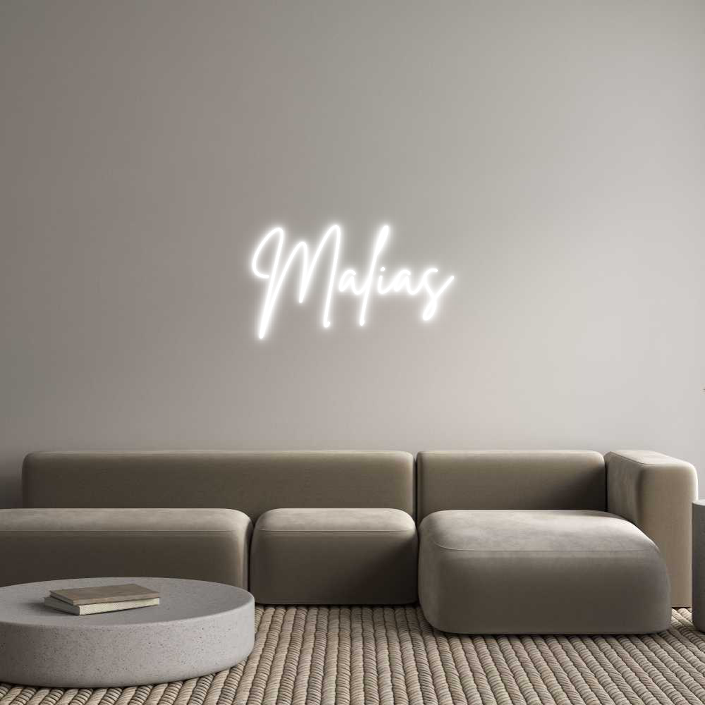 Custom Neon Sign Online Editor Malias