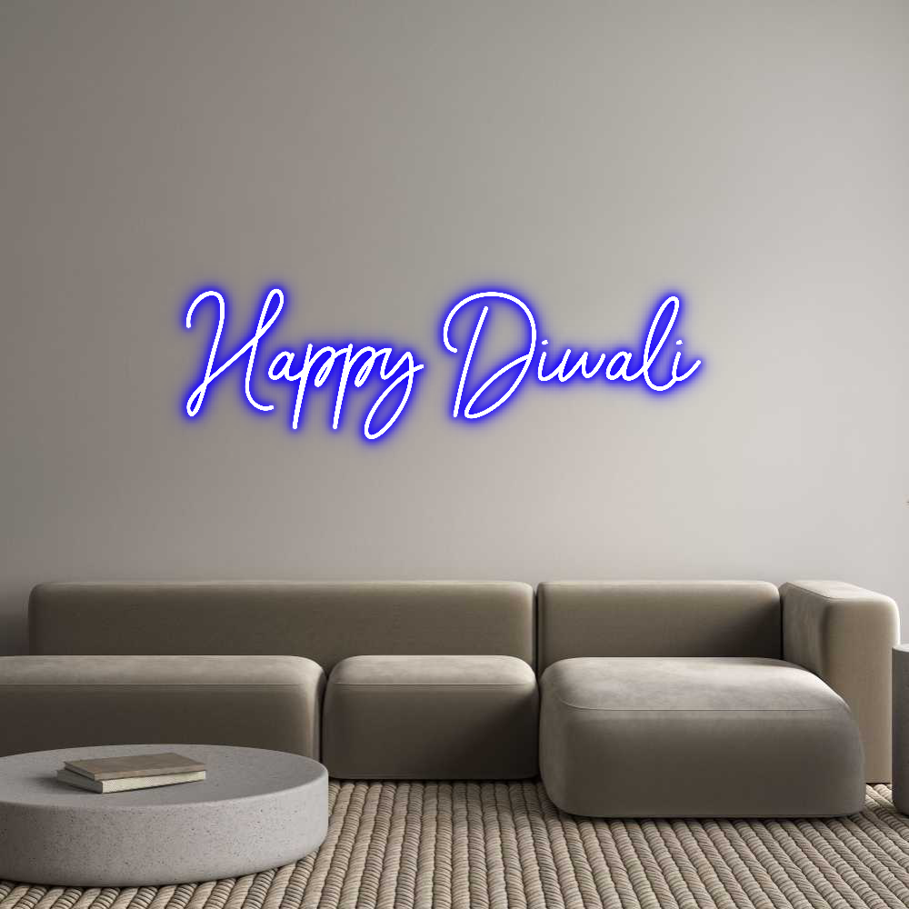 Custom Neon Sign Online Editor Happy Diwali