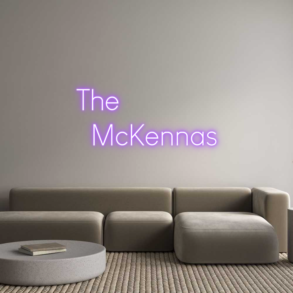 Custom Neon Sign Online Editor The 
  McKen...