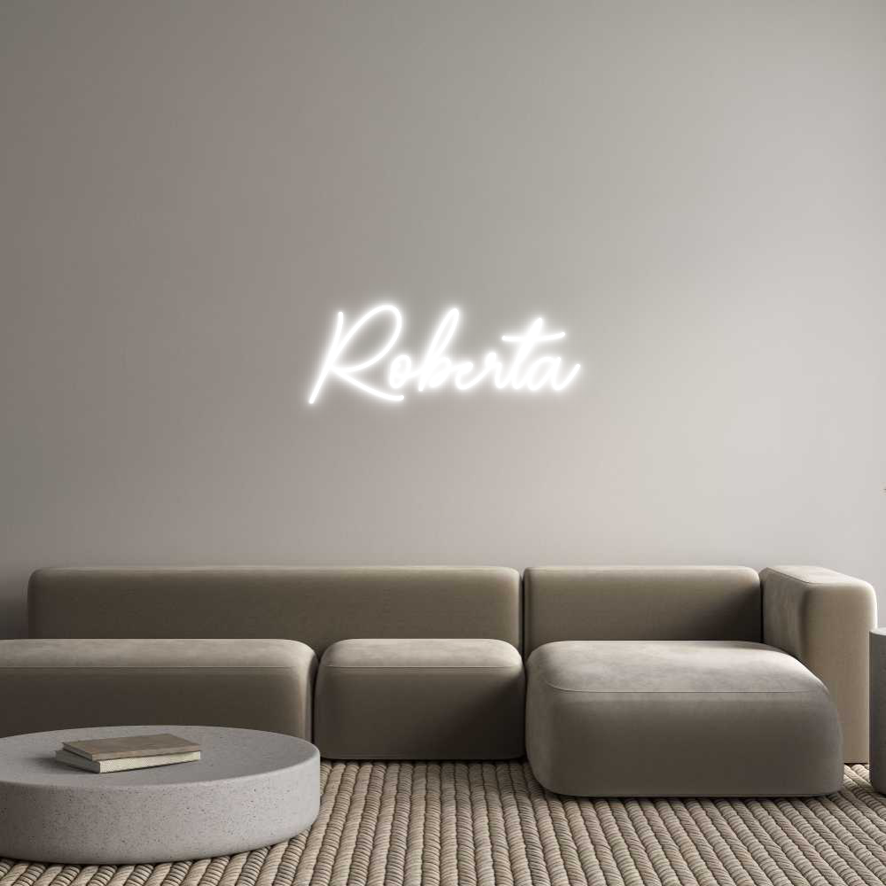 Custom Neon Sign Online Editor Roberta