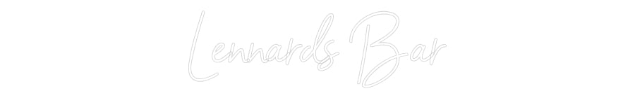 Custom Neon Sign Online Editor Lennards Bar
