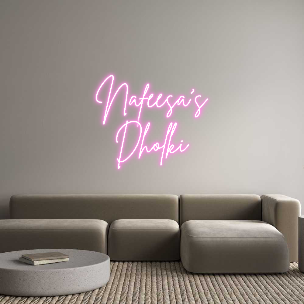 Custom Neon Sign Online Editor Nafeesa’s
Dh...