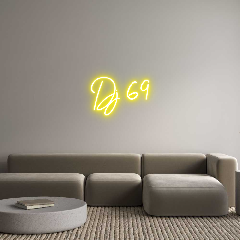 Custom Neon Sign Online Editor Dj 69