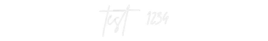 Custom Neon Sign Online Editor test 1234