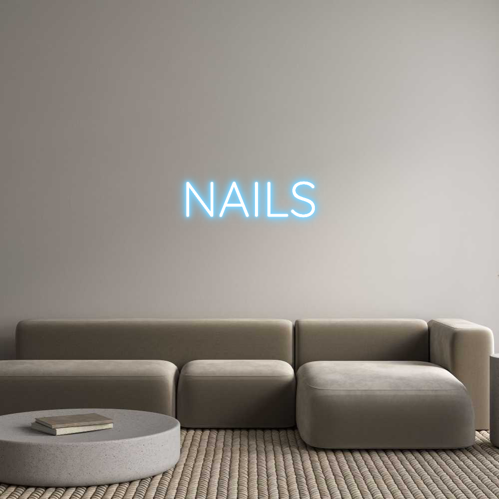 Custom Neon Sign Online Editor NAILS
