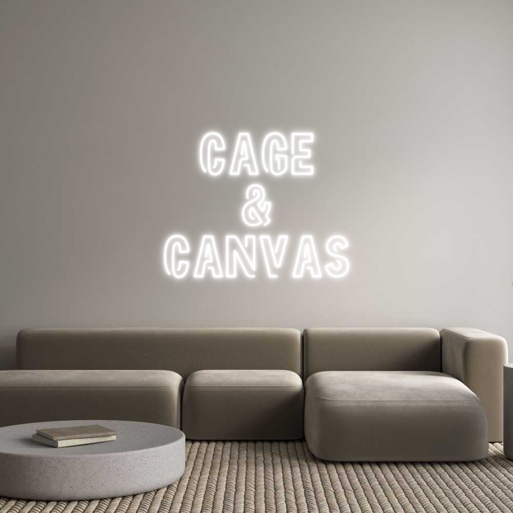 Custom Neon Sign Online Editor Cage
&
Canvas