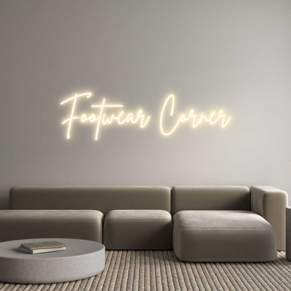Custom Neon Sign Online Editor Footwear Corner