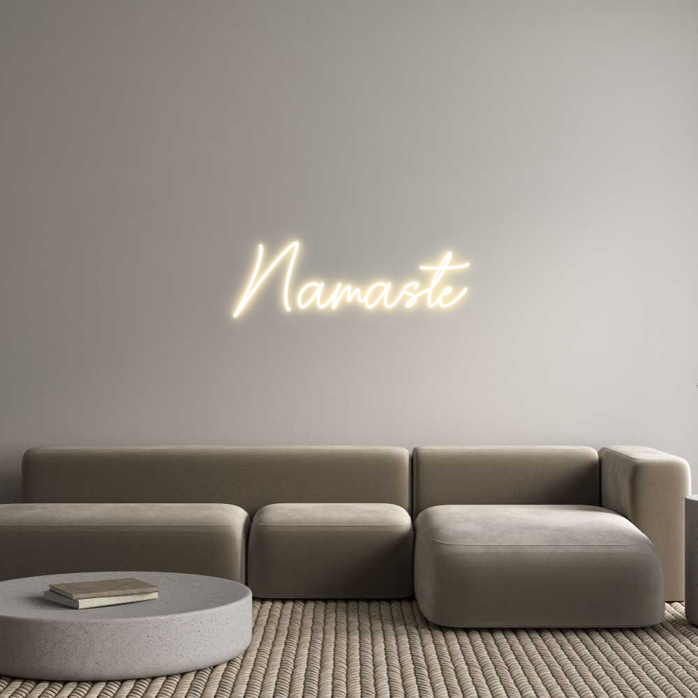 Custom Neon Sign Online Editor Namaste