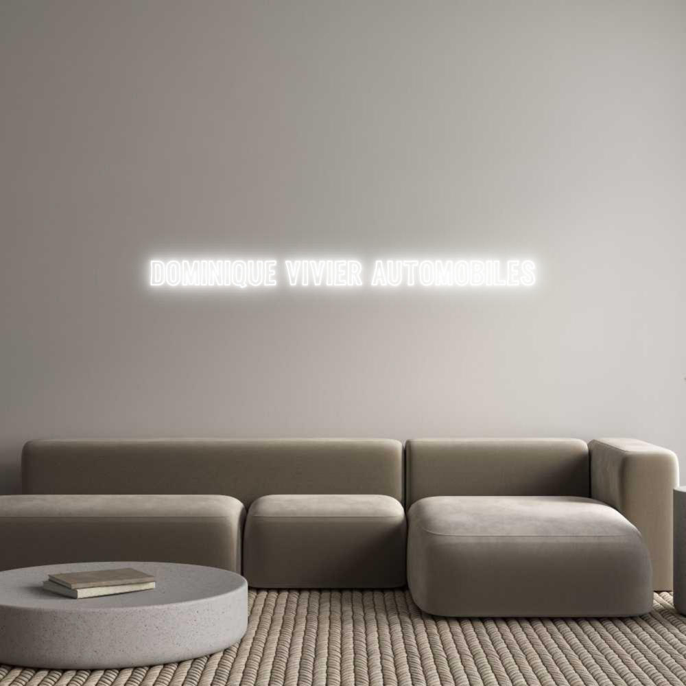 Custom Neon Sign Online Editor DOMINIQUE VIV...