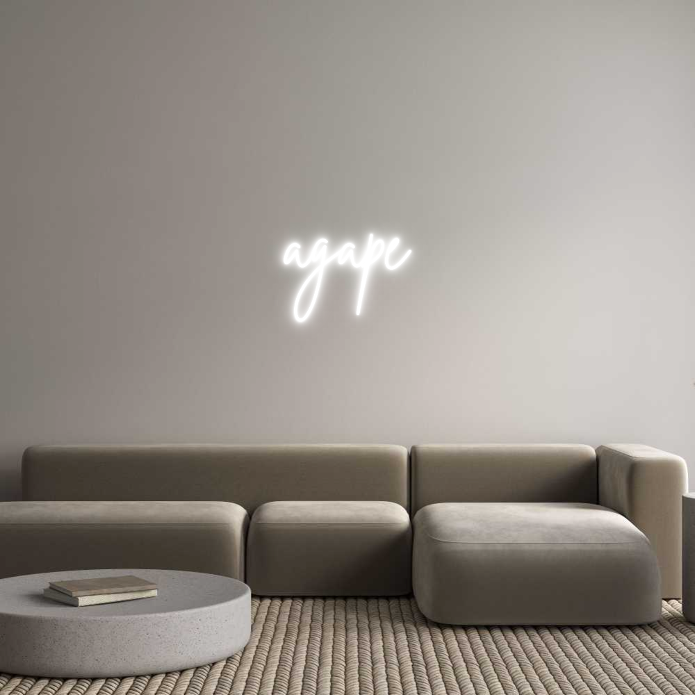Custom Neon Sign Online Editor agape