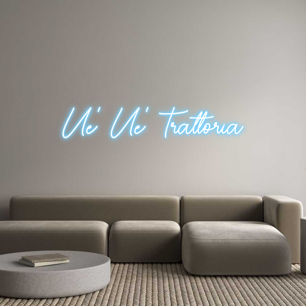 Custom Neon Sign Online Editor Ue' Ue' Tratt...