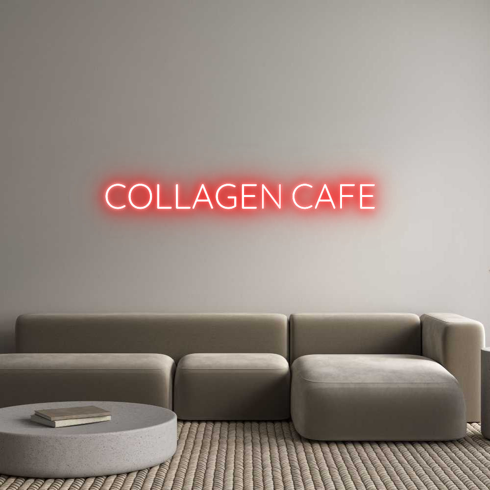 Custom Neon Sign Online Editor COLLAGEN CAFE