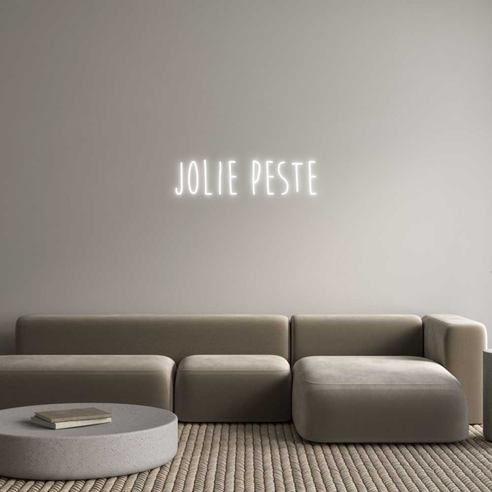 Custom Neon Sign Online Editor Jolie Peste