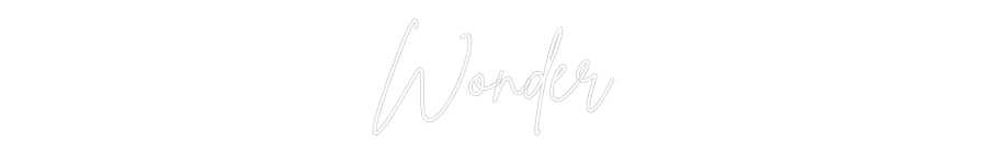 Custom Neon Sign Online Editor Wonder