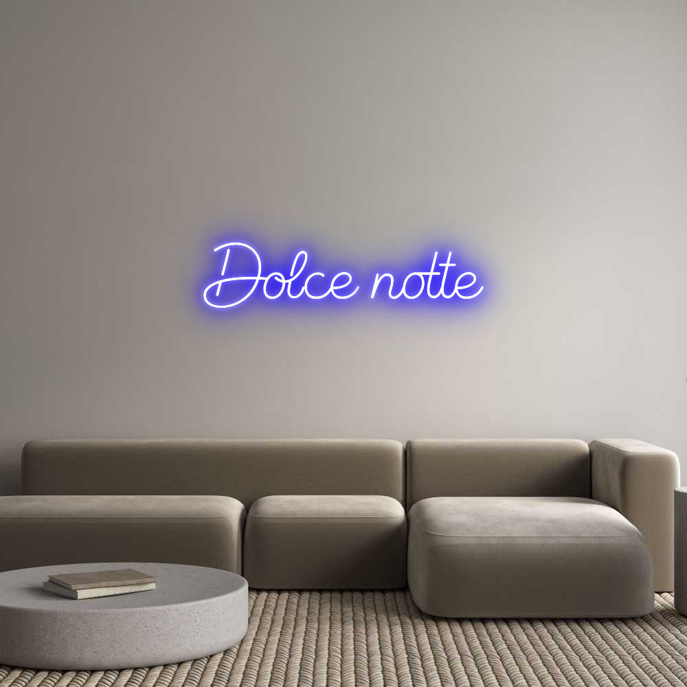Custom Neon Sign Online Editor Dolce notte