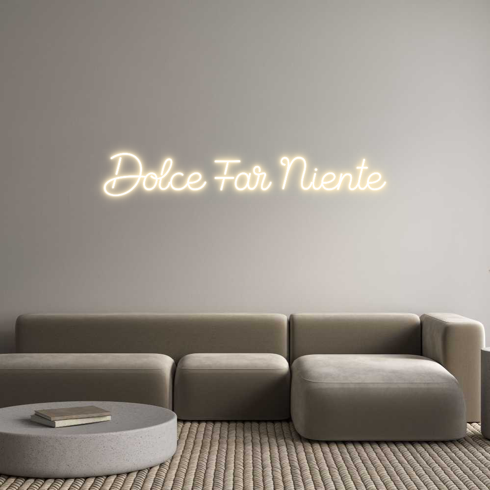 Custom Neon Sign Online Editor Dolce Far Nie...