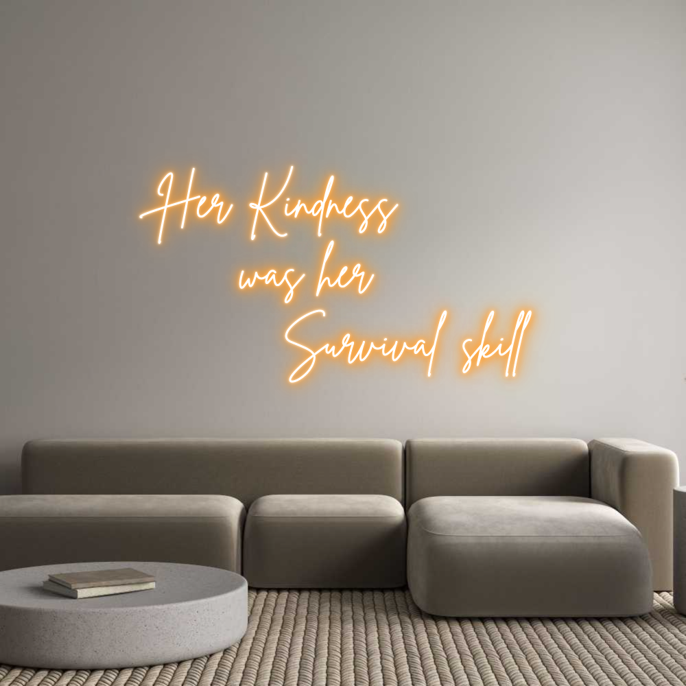 Custom Neon Sign Online Editor Her Kindness ...
