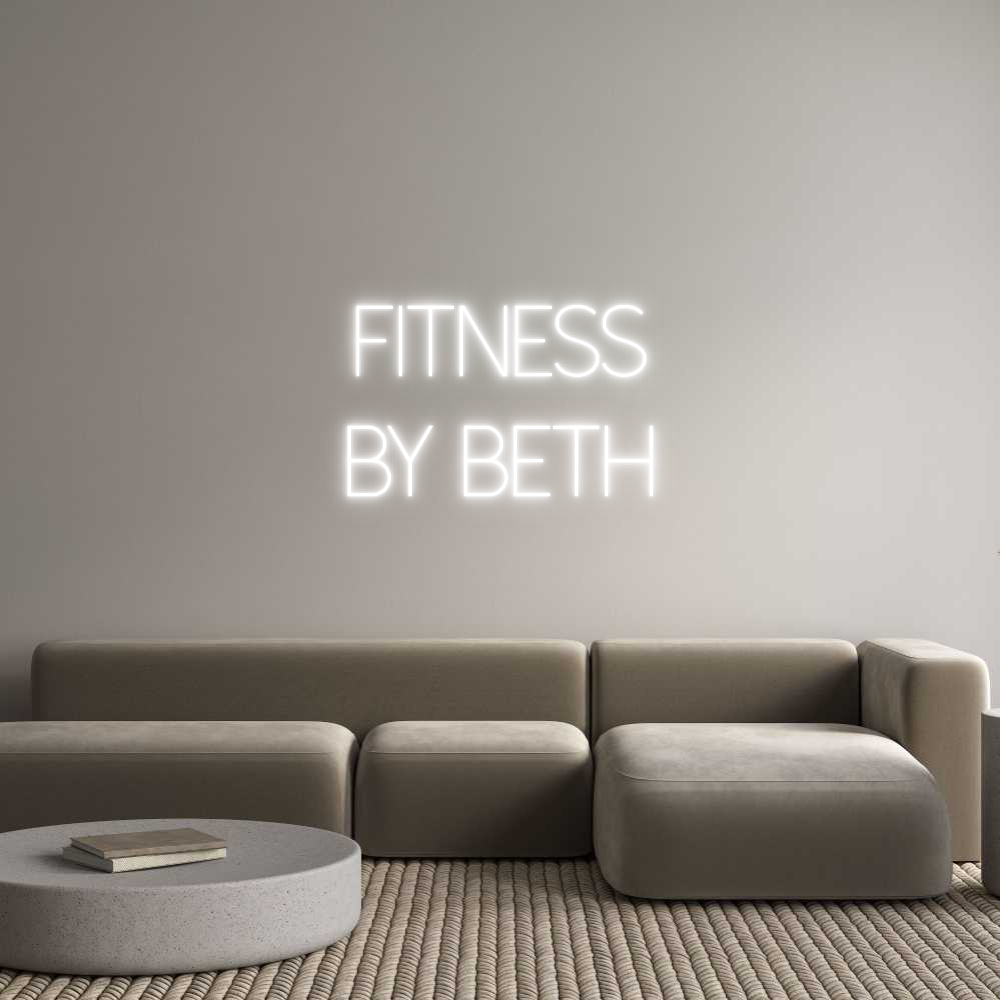Custom Neon Sign Online Editor FITNESS
BY B...