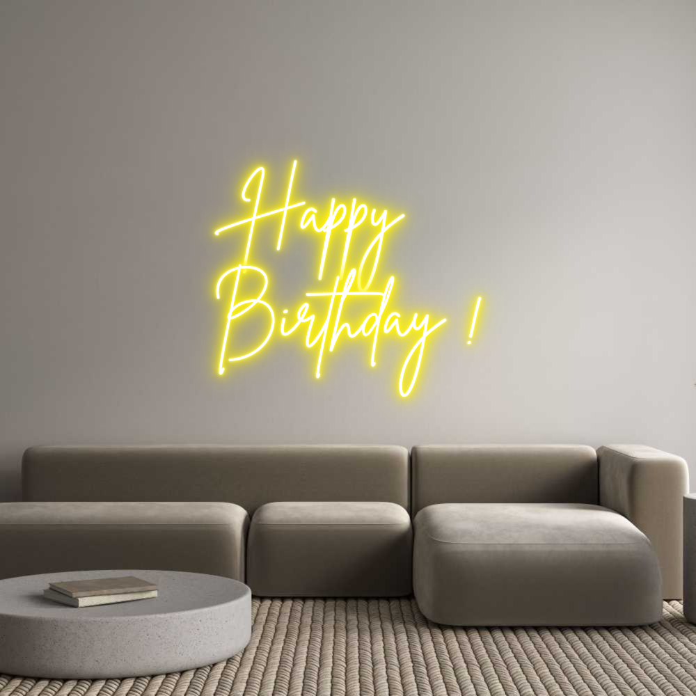 Custom Neon Sign Online Editor Happy
Birthd...