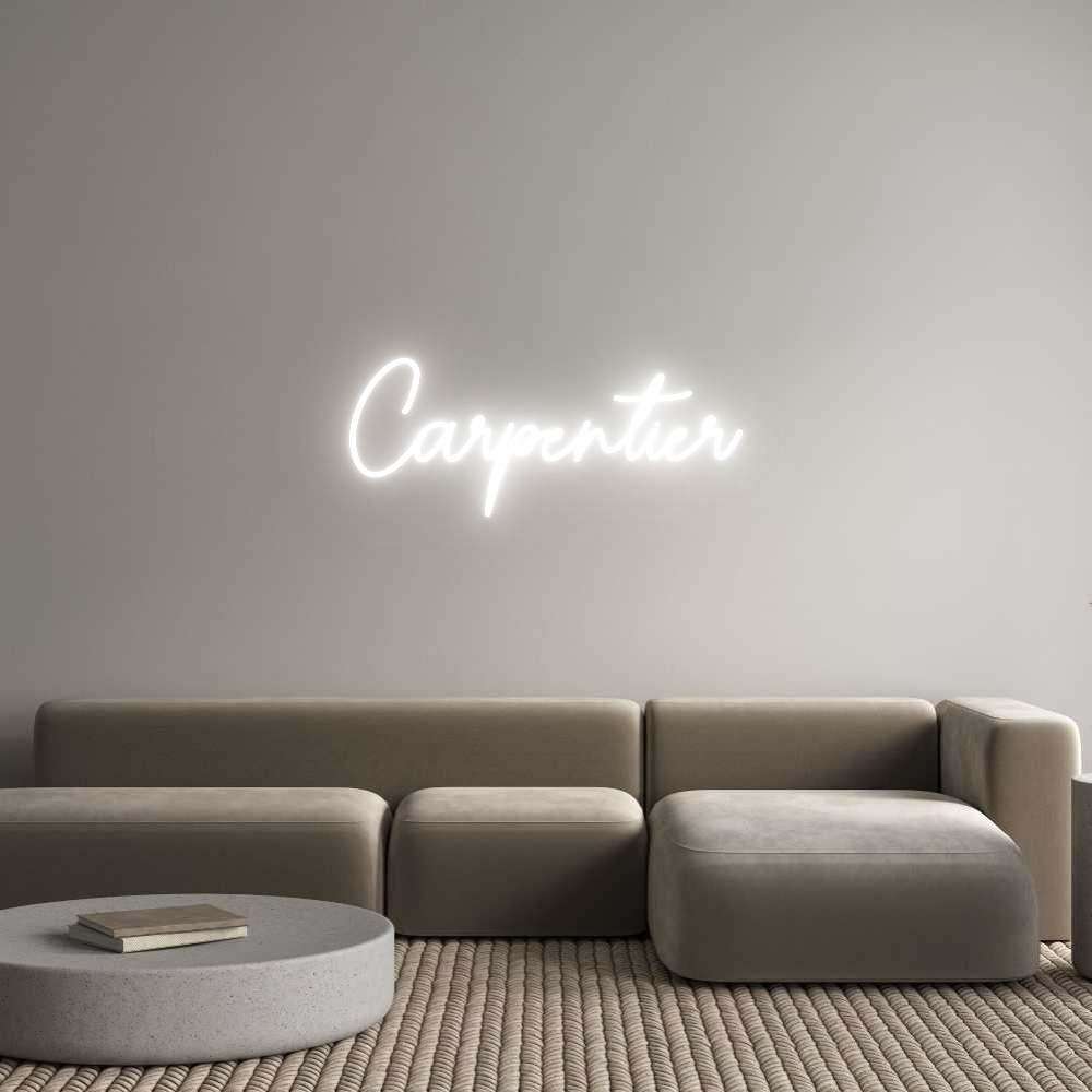 Custom Neon Sign Online Editor Carpentier