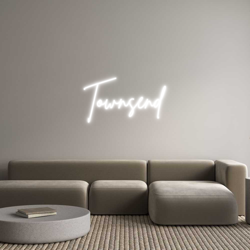 Custom Neon Sign Online Editor Townsend