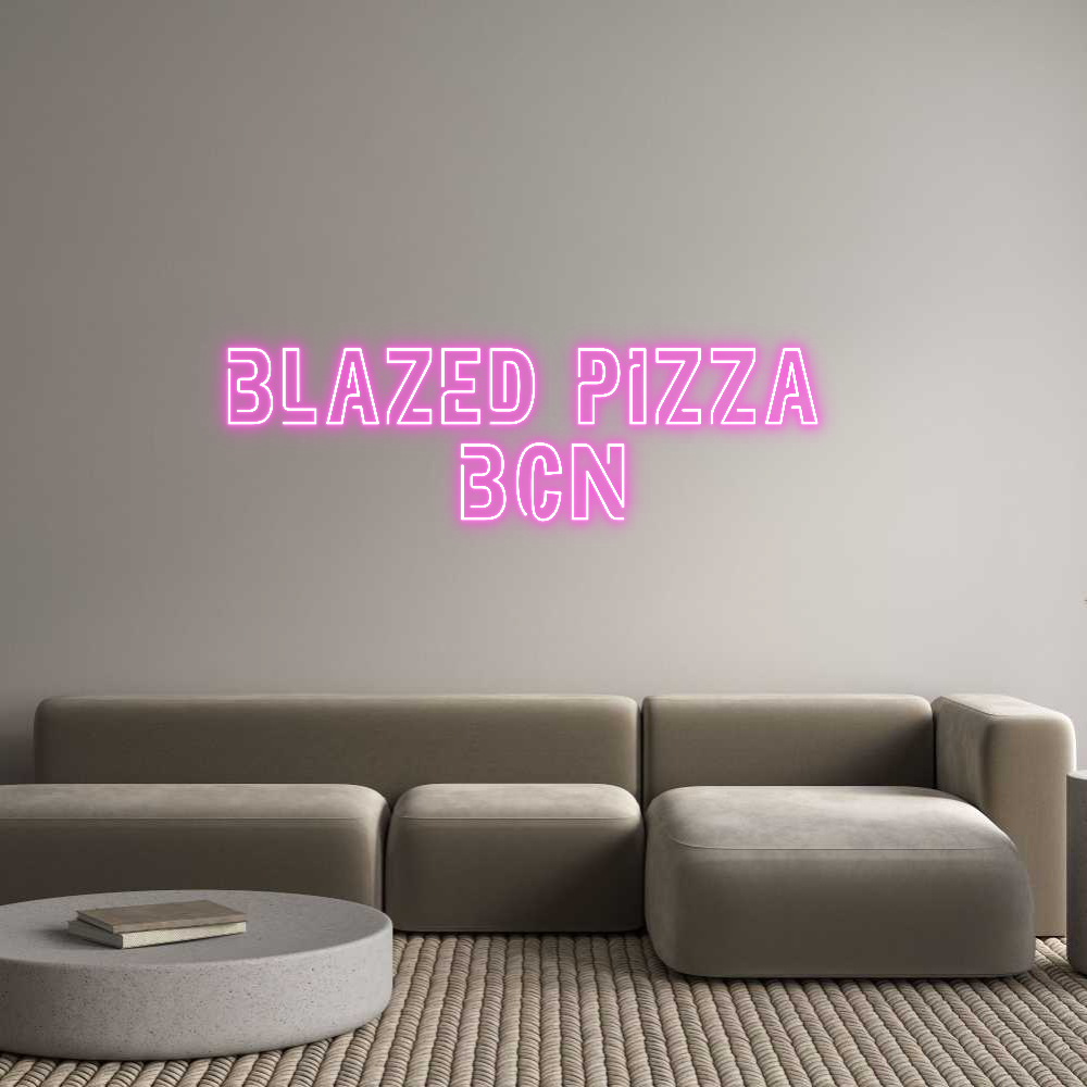 Custom Neon Sign Online Editor BLAZED PIZZA ...