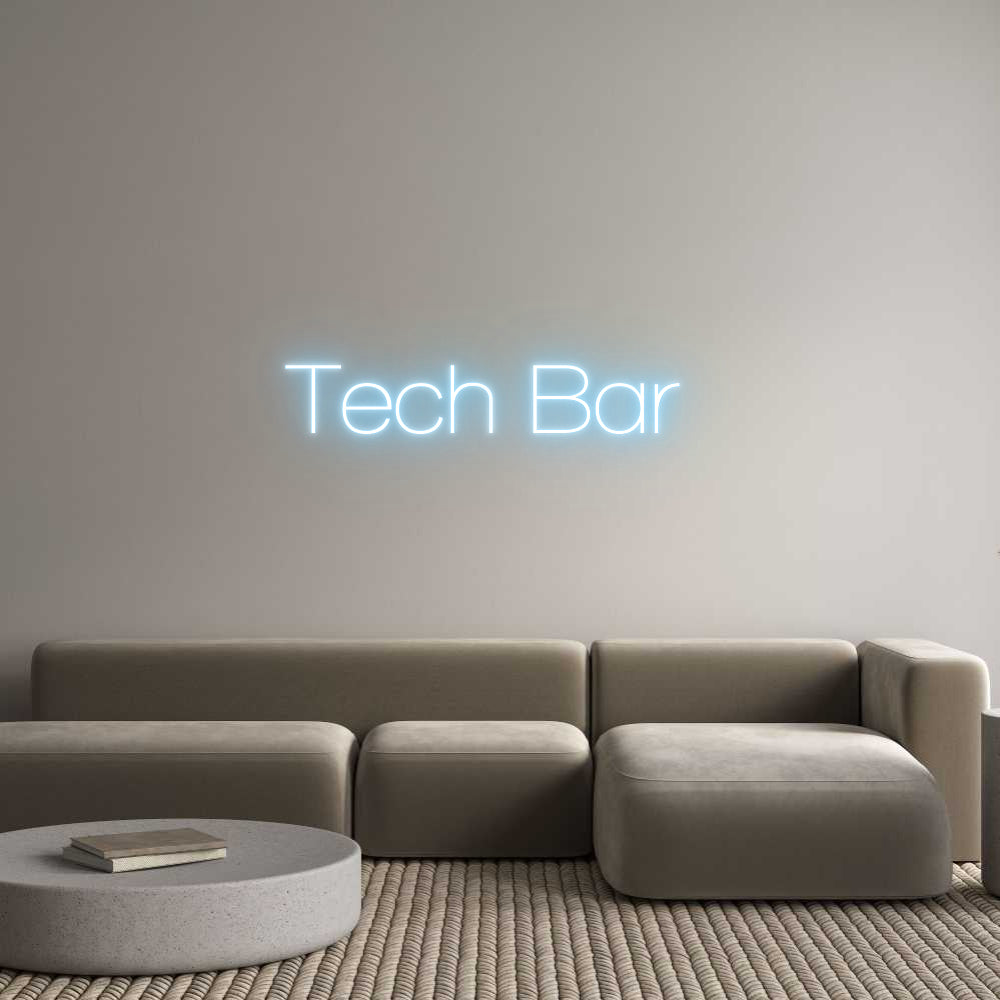 Custom Neon Sign Online Editor Tech Bar