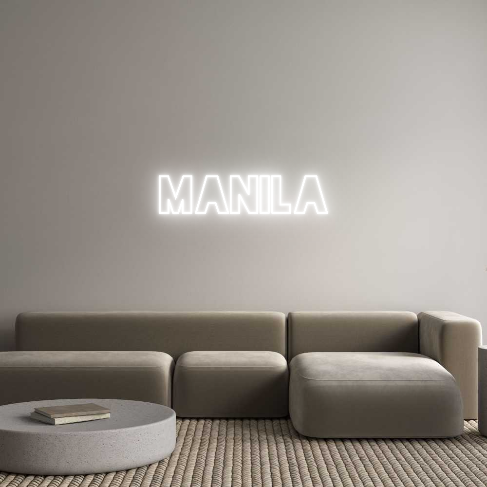 Custom Neon Sign Online Editor MANILA