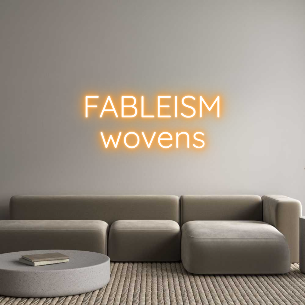 Custom Neon Sign Online Editor FABLEISM
wov...