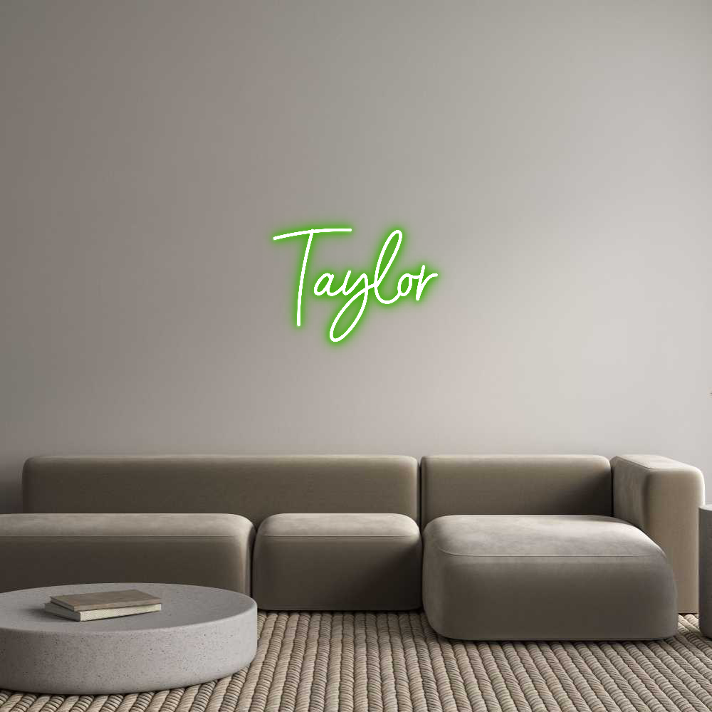 Custom Neon Sign Online Editor Taylor