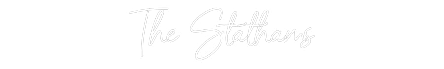Custom Neon Sign Online Editor The Stathams