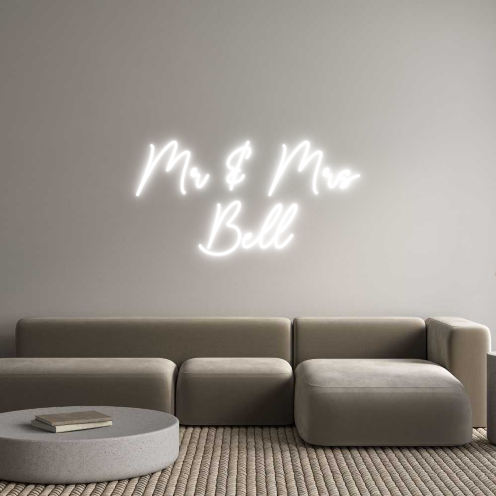 Custom Neon Sign Online Editor Mr & Mrs
Bell