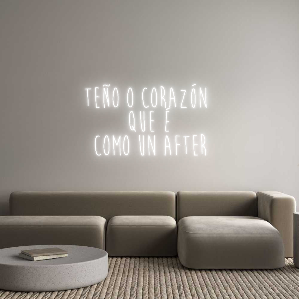 Custom Neon Sign Online Editor Teño o corazó...