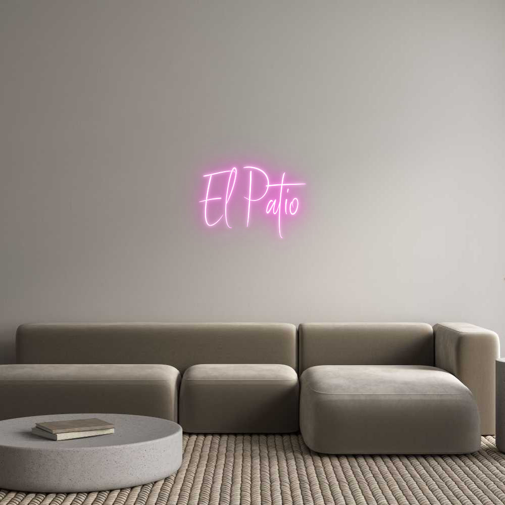 Custom Neon Sign Online Editor El Patio