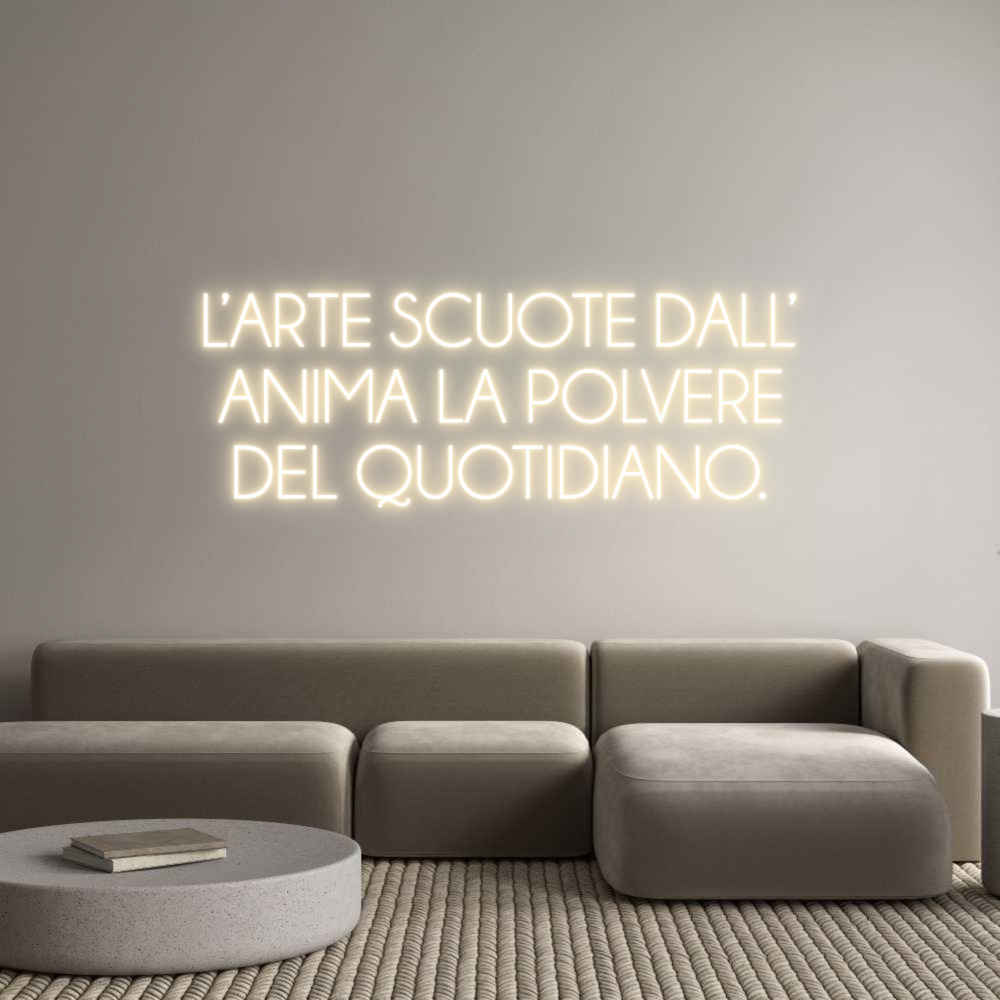 Custom Neon Sign Online Editor L’ARTE SCUOTE...