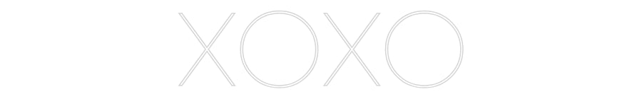 Custom Neon Sign Online Editor XOXO